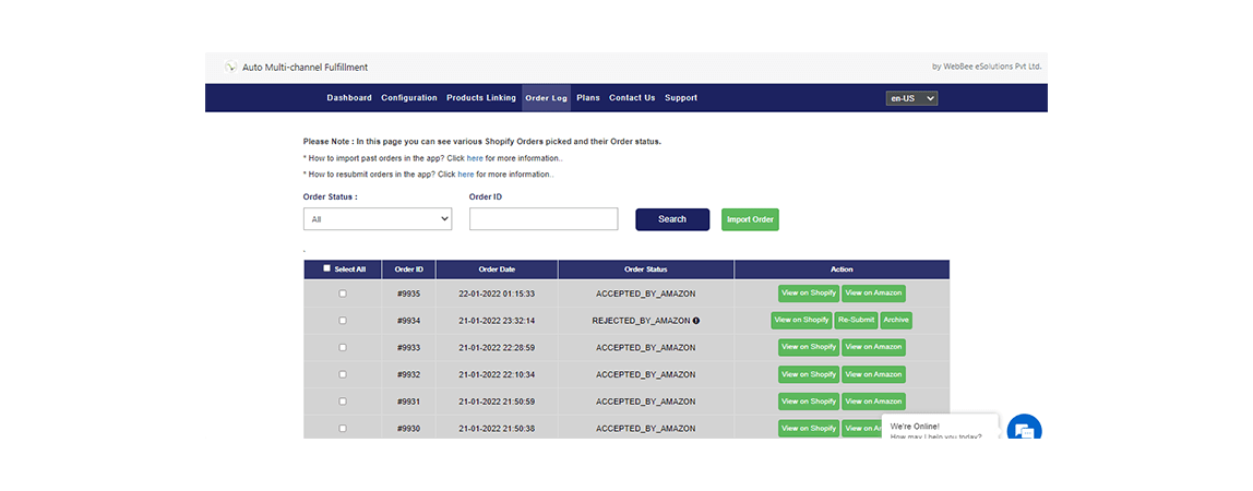 Webbee WebBee integration with Amazon Multichannel Fulfilment - Amazon ...